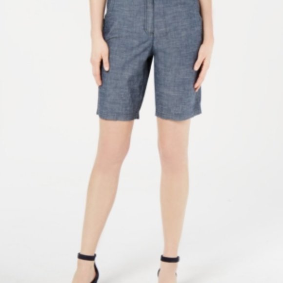 Karen Scott Women Shorts Mid Rise Comfort - Picture 1 of 6